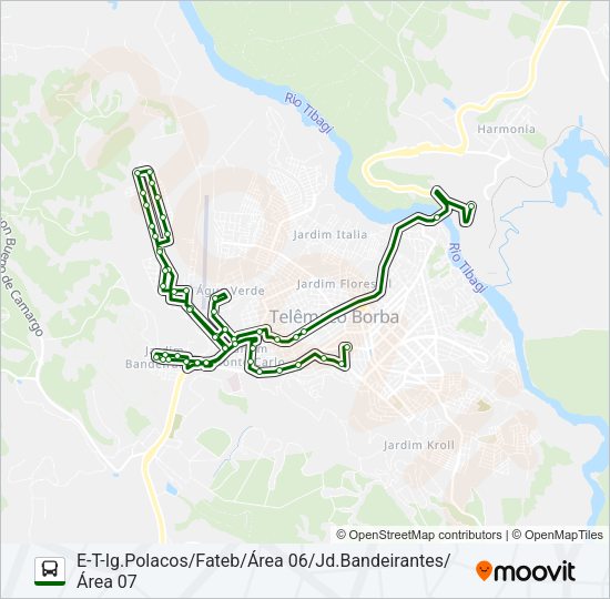 Mapa da linha KLABIN MA MONTE ALEGRE de ônibus