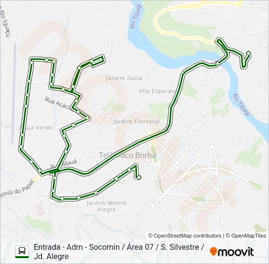 KLABIN MA MONTE ALEGRE Bus Line Map