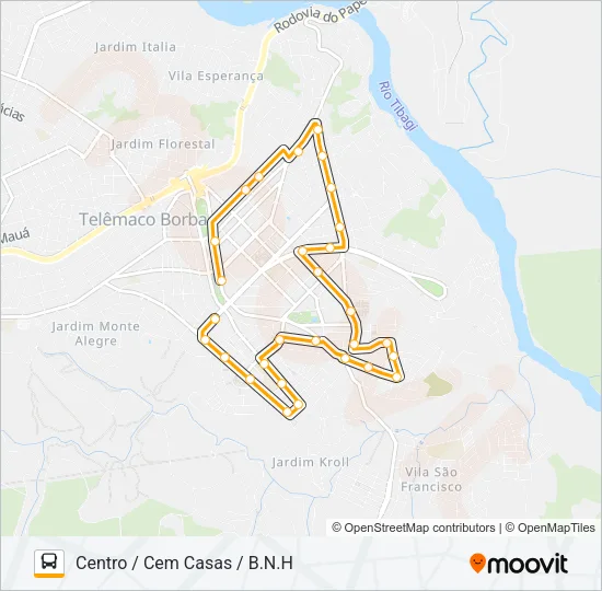 10600 CEM CASAS / B.N.H Bus Line Map