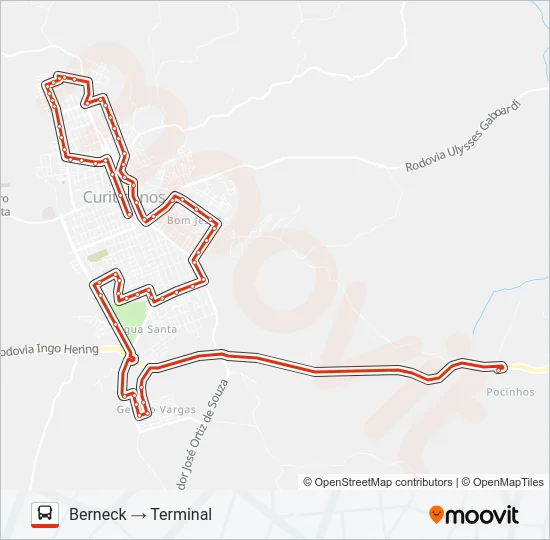 BERNECK Bus Line Map