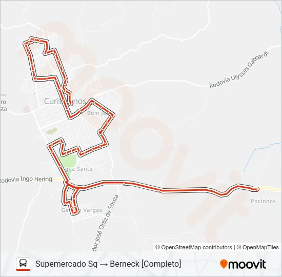 BERNECK Bus Line Map