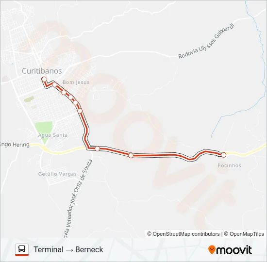 BERNECK Bus Line Map