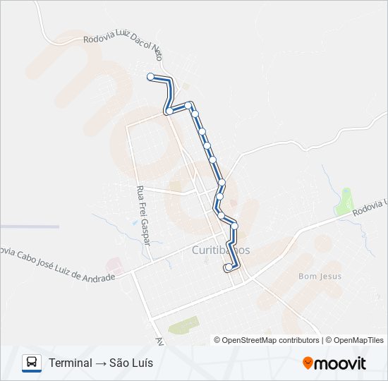 SÃO LUIZ bus Line Map