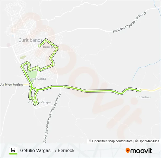 GETÚLIO VARGAS Bus Line Map