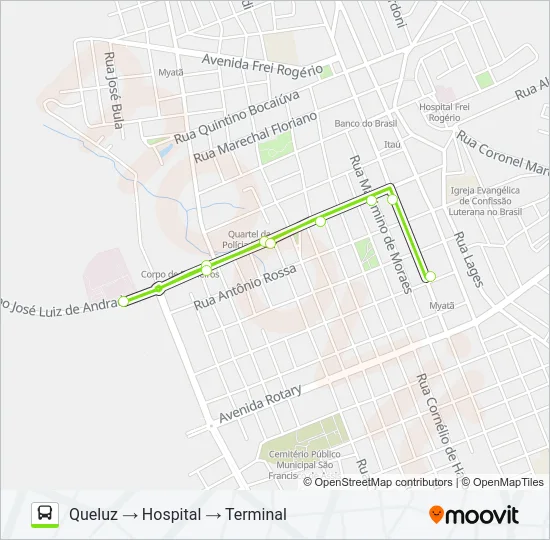 GETÚLIO VARGAS Bus Line Map