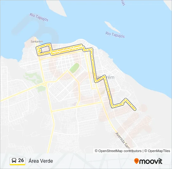 26 Bus Line Map