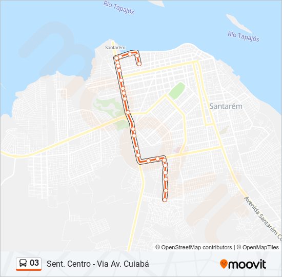 Mapa de 03 de autobús