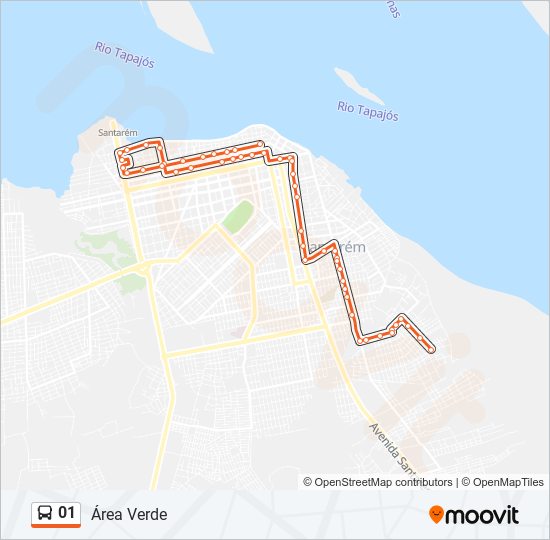 01 bus Line Map