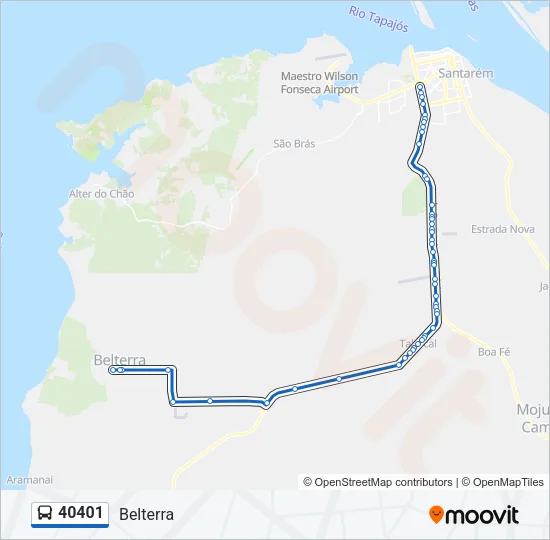 40401 Bus Line Map