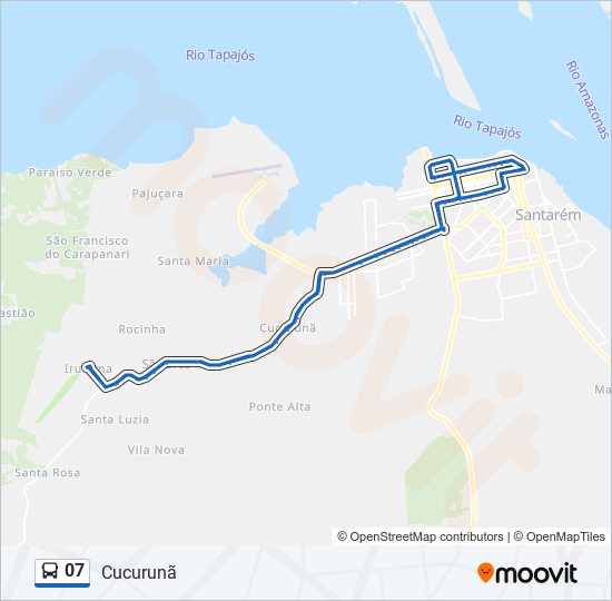 Mapa de 07 de autobús