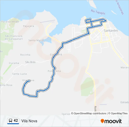 42 Bus Line Map