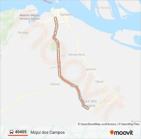 40405 Bus Line Map