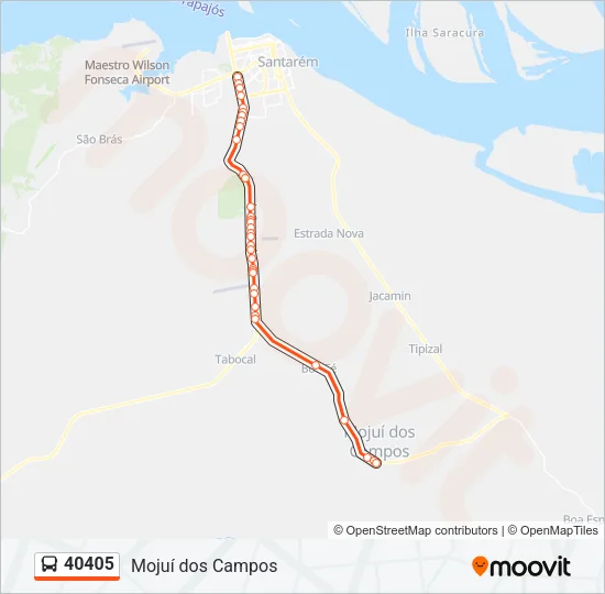 40405 Bus Line Map