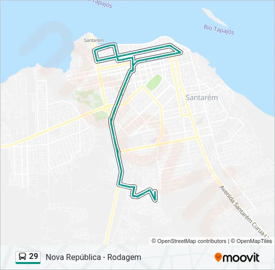 29 Bus Line Map