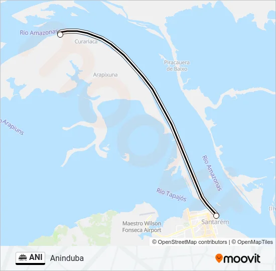 ANI Ferry Line Map