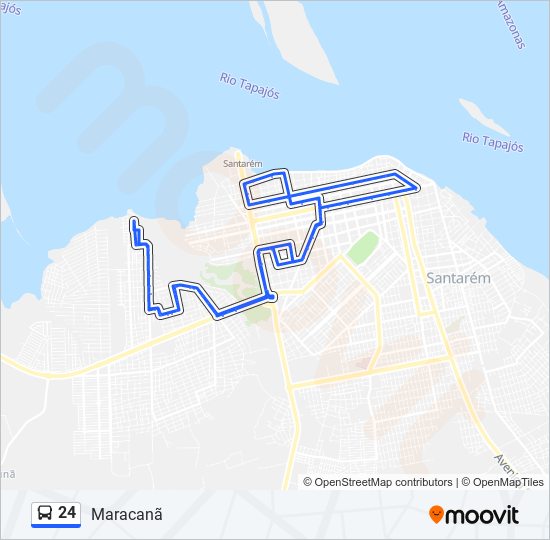 Mapa de 24 de autobús