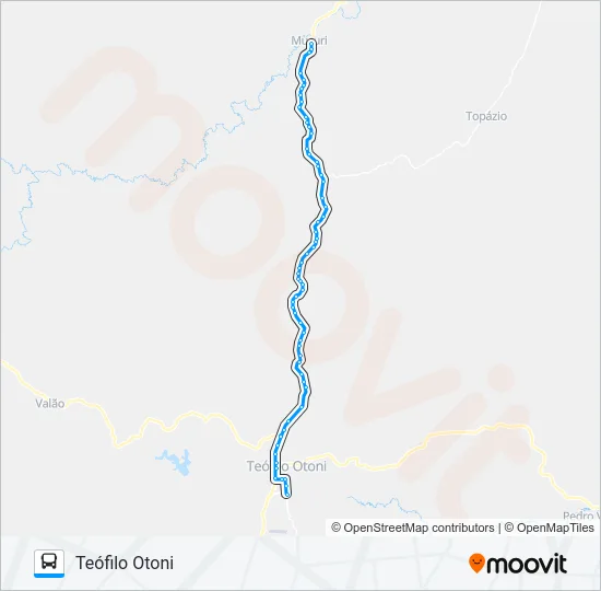 110 MUCURI Bus Line Map