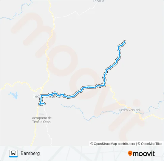 126 BAMBERG Bus Line Map