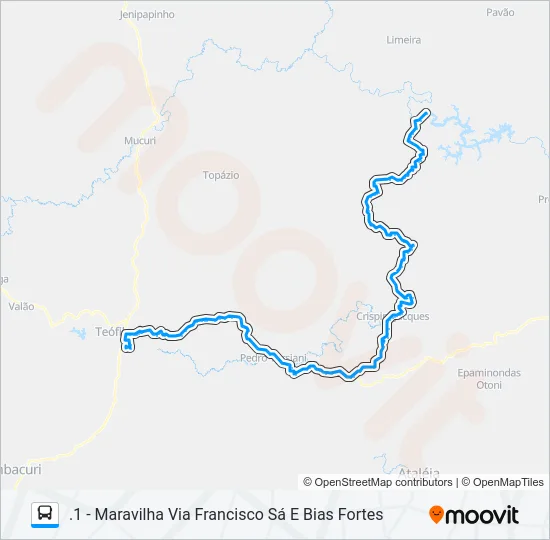 113 MARAVILHA Bus Line Map