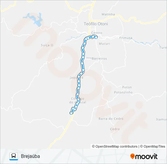 115.2 BREJAÚBA Bus Line Map