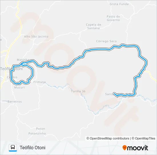 128 SANTA MARIA Bus Line Map