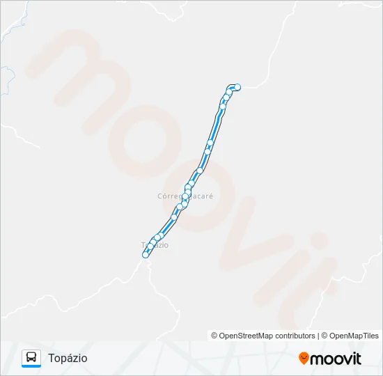 153 CÓRREGO FUMAÇA Bus Line Map