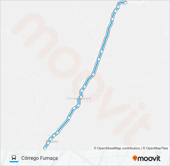 153 CÓRREGO FUMAÇA Bus Line Map