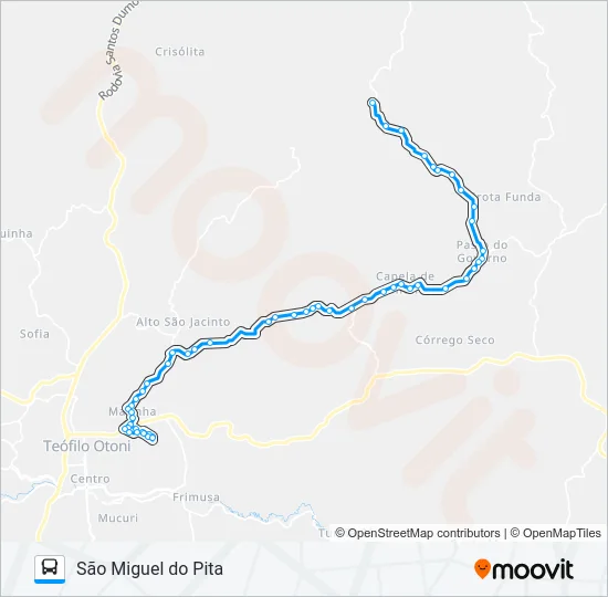 131 SÃO MIGUEL DO PITA Bus Line Map