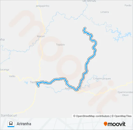 123 ARIRANHA VIA VOLTA BALA Bus Line Map
