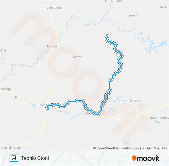 123 ARIRANHA VIA VOLTA BALA Bus Line Map
