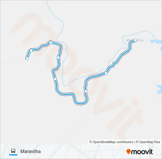 142 CIRCULAR MARAVILHA/CIPÓ Bus Line Map