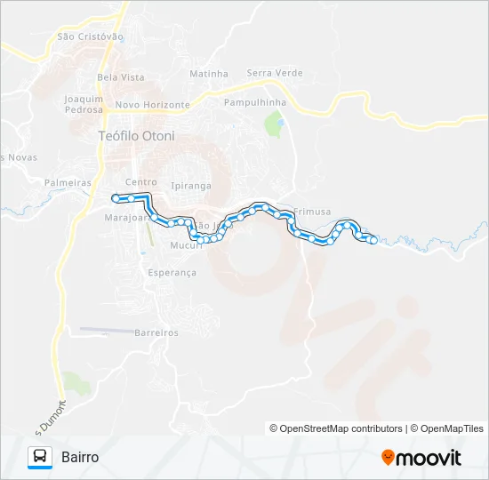 TURMA 37 Bus Line Map