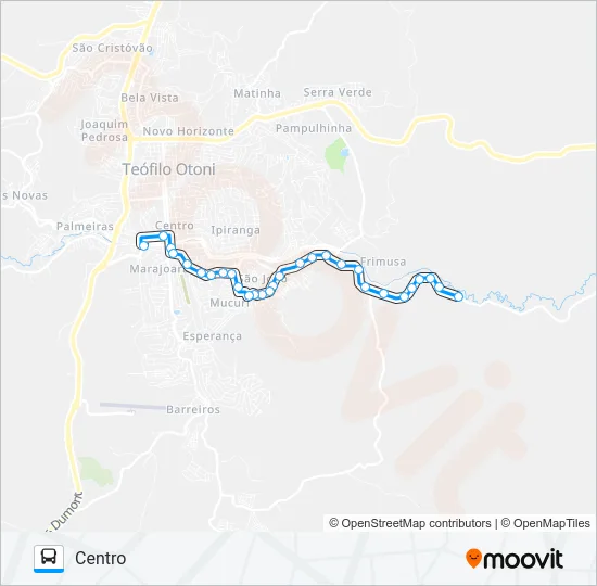 TURMA 37 Bus Line Map