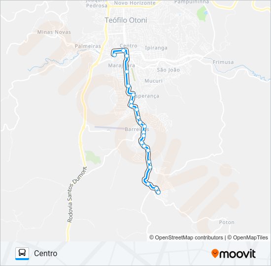 Mapa da linha TAQUARA VIA INSS de ônibus
