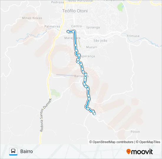 TAQUARA VIA INSS Bus Line Map