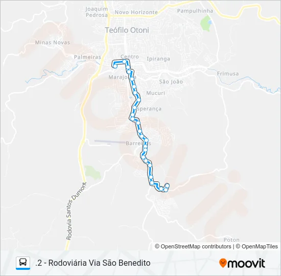 05 TAQUARA VIA CAIXA D'ÁGUA Bus Line Map