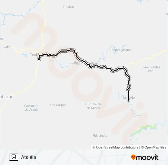4457.1 TEÓFILO OTONI/ATALÉIA Bus Line Map