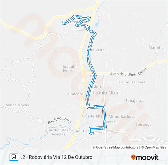17 SÃO CRISTÓVÃO Bus Line Map