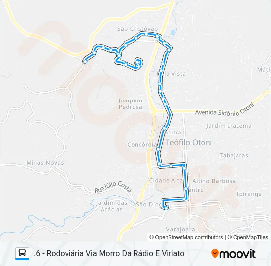 17 SÃO CRISTÓVÃO Bus Line Map