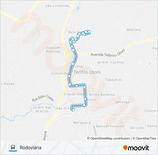 20 ALTO BELA VISTA Bus Line Map