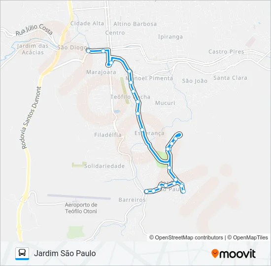 07 JARDIM SÃO PAULO Bus Line Map