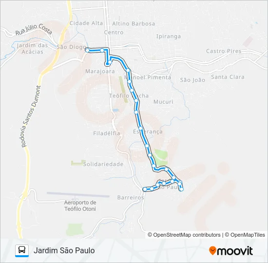 07 JARDIM SÃO PAULO Bus Line Map