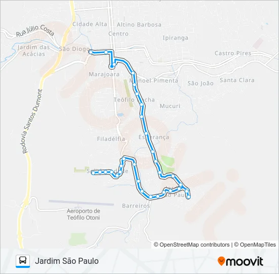 07 JARDIM SÃO PAULO Bus Line Map
