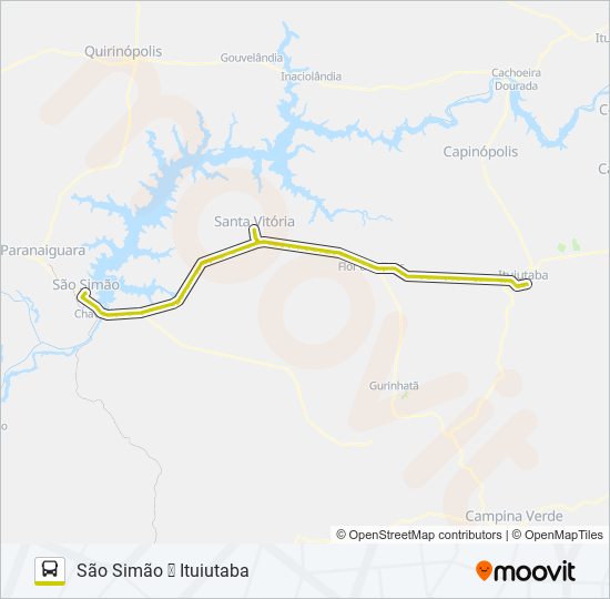 Mapa da linha 06-0125-00 de ônibus