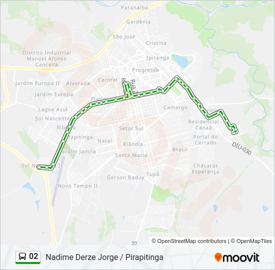 Mapa de 02 de autobús