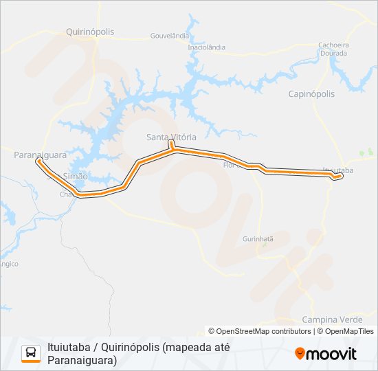 Mapa da linha 06-0221-00 de ônibus