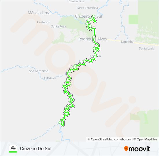 Mapa de 1 de ferry