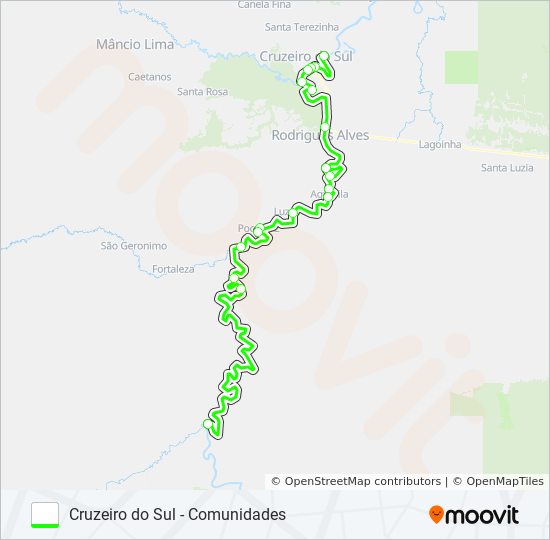 Mapa de 1 de ferry