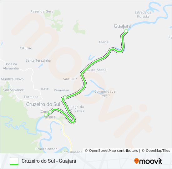 Mapa de 2 de ferry