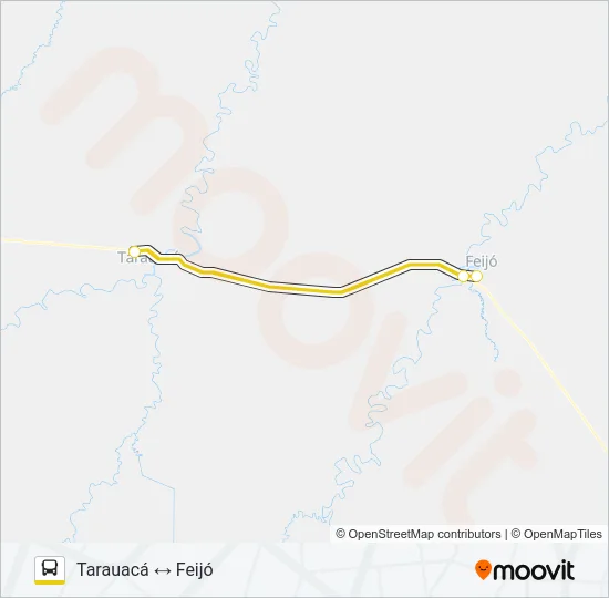164 TARAUACÁ - FEIJÓ Bus Line Map